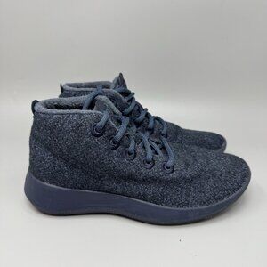 Allbirds Womens 7 Merino Wool Runner Up Mizzle Lace-Up High Top Shoes WRUM Blue